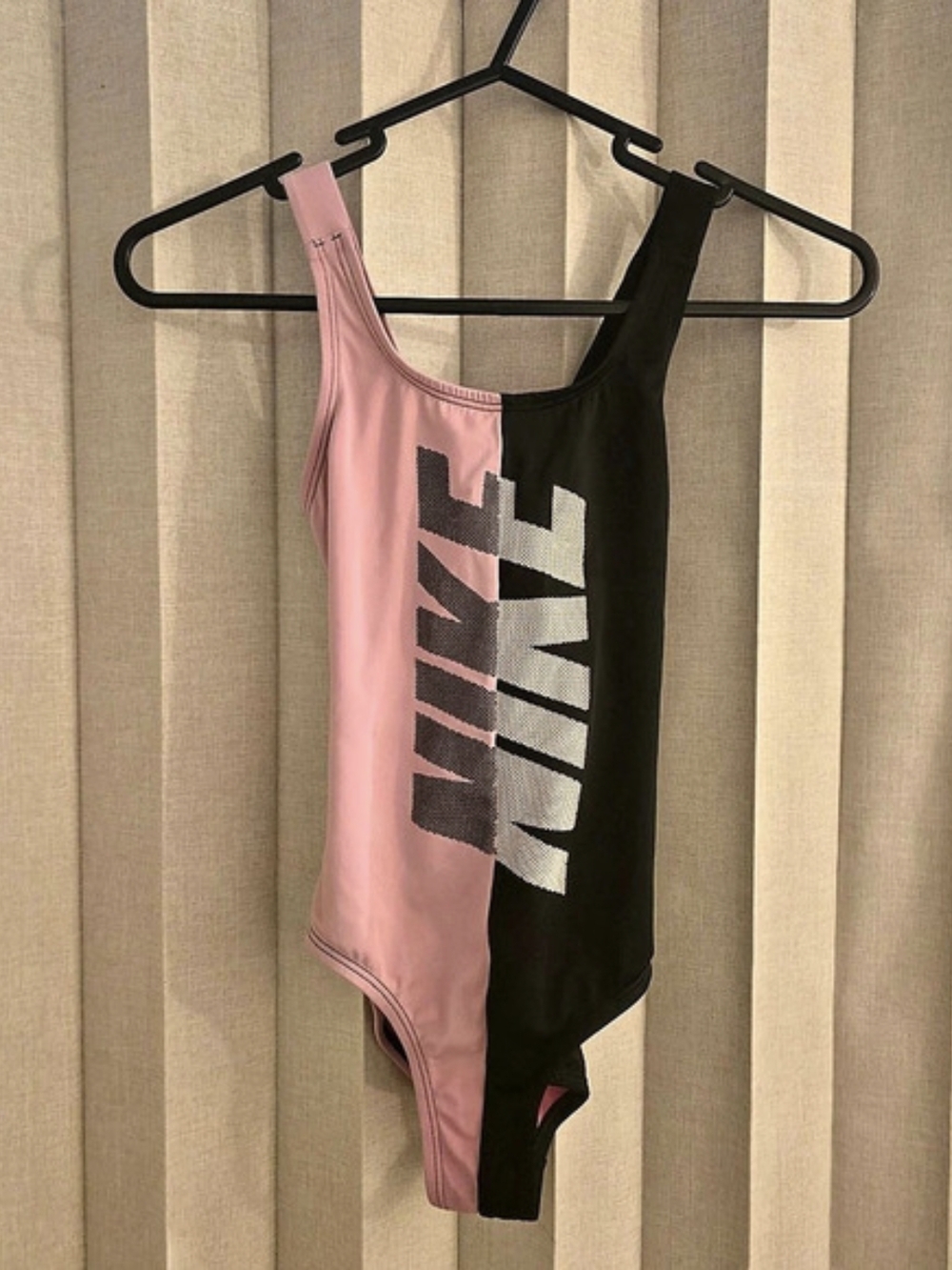 Nike Colorblock Asymmetrical One-Piece Swimsuit